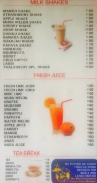 Thalassery Restaurant menu 4