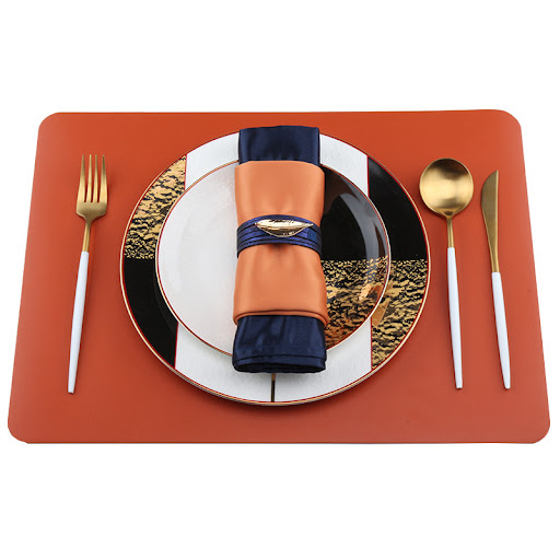 Title 4, Home High-grade Leather Placemat Protect and be...