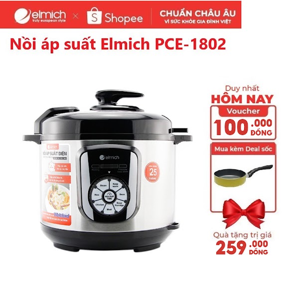 Nồi Áp Suất Elmich Pce - 1802 (5L)