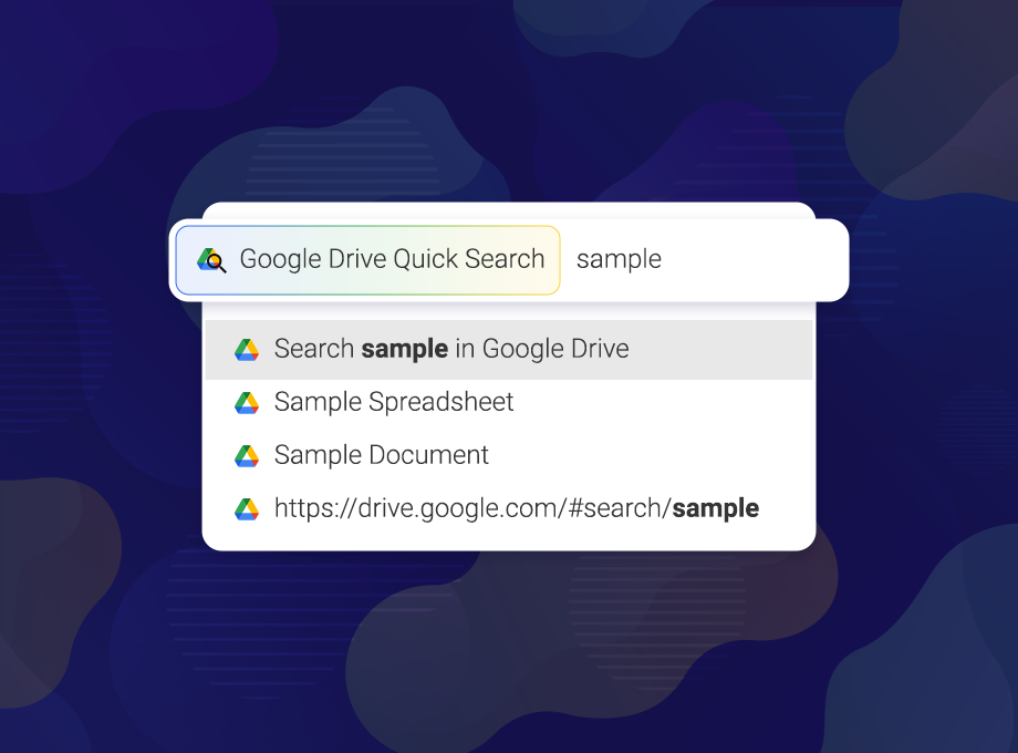 Google Drive™ Omnibar Search Preview image 1