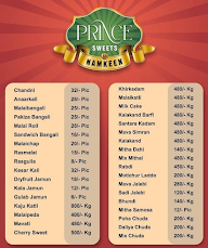 Prince Sweets & Namkeens menu 2