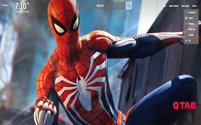 Marvel’s Spider-Man New Tab Wallpapers