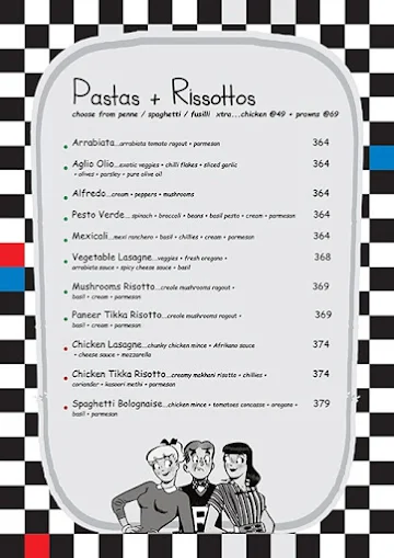 Poptates Kakade menu 