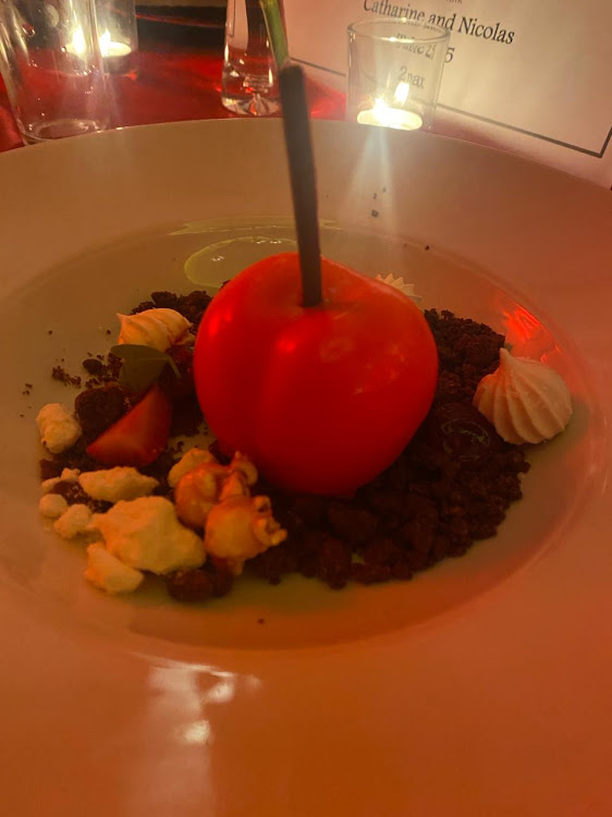 The apple orchid dessert