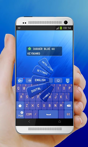 免費下載個人化APP|Dodger blue GO Keyboard app開箱文|APP開箱王