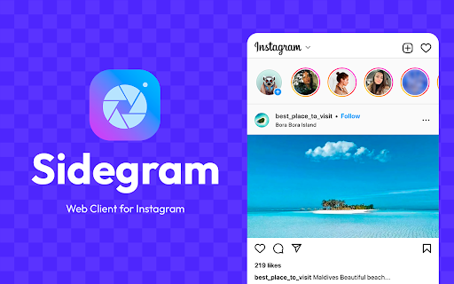 Webclient voor Instagram™