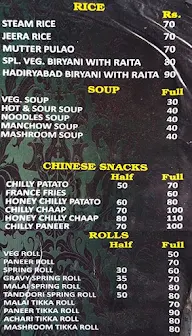 Mannu Momos & Chinese Food menu 3