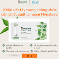 Khăn Ướt Tẩy Trang Không Chứa Cồn Chiết Xuất Lá Neem Himalaya Purifying Neem Facial Wipes 25 Tờ