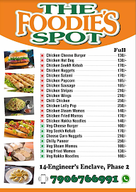 The Foodie's Spot menu 1