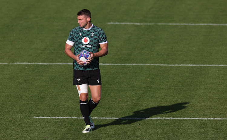 Dan Biggar during Wales' training session at Felix Mayol Stadium in Toulon on Tuesday.