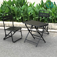 Ghế Sắt Gấp Gọn, Sử Dụng Trong Quán Cafe, Trà Sữa, Dã Ngoại, Bảo Hành 12 Tháng, Chịu Tải 120Kg