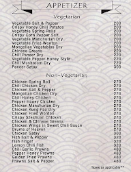 The Jackpot menu 1