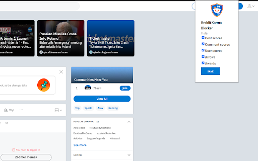 Reddit Karma Blocker