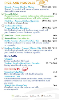 Wave de Goa menu 8