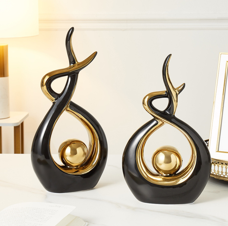 Ornements décoratifs nordiques en céramique pour salon et meuble TV. Créez une ambiance créative et stylée dans votre intérieur.