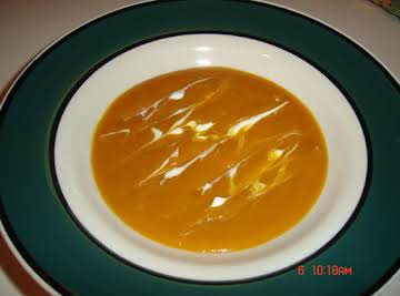 Slow Cooker Butternut Squash and Acorn Squash Bisque