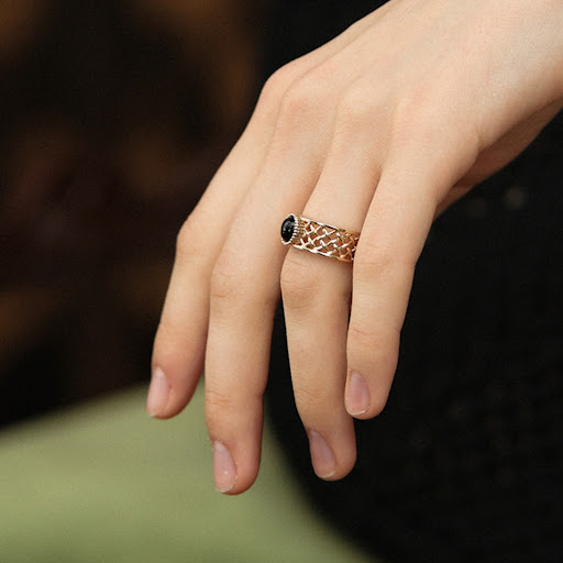 Title 3, New Agate Ring Womens Retro Light Luxury. Expe...