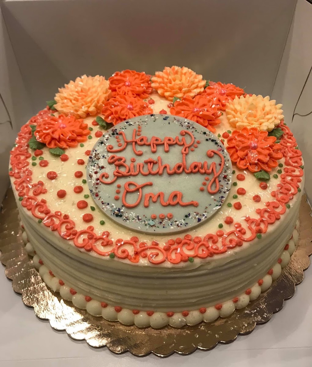 Carrot Cake with Cream Cheese Icing, (gf)