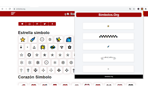 Simbolos ~ Lista de todos los simbolos💖