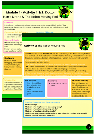Rainforest Coding lesson plans