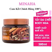 Tẩy Tế Bào Chết Toàn Thân, Tẩy Da Chết Body Quế Hồi Nga Chiết Suất Quế Hồi Và Cafe Làm Săn Chắc Làn Da(380Ml)