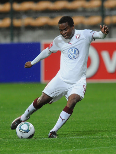 David Mathebula of Moroka Swallows during the Absa Premiership match between Santos and Moroka Swallows at Athlone Stadium on August 12, 2011 in Cape Town, South Africa