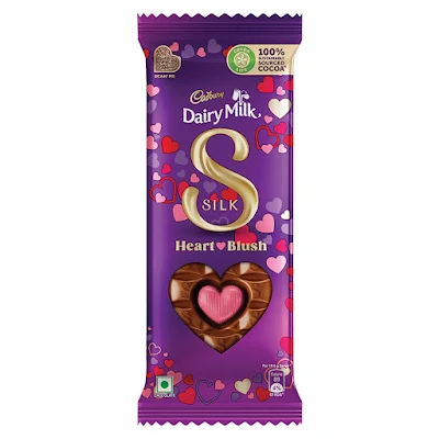 Cadbury Dairy Milk Silk Valentine Heart Blush Chocolate Bar