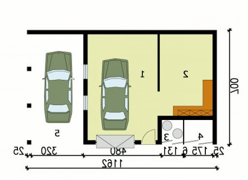 G120 - Rzut garażu