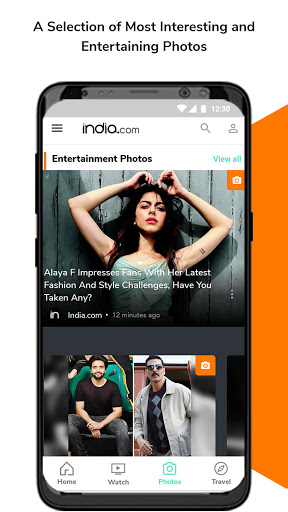 Screenshot India.com: Top News & Live TV