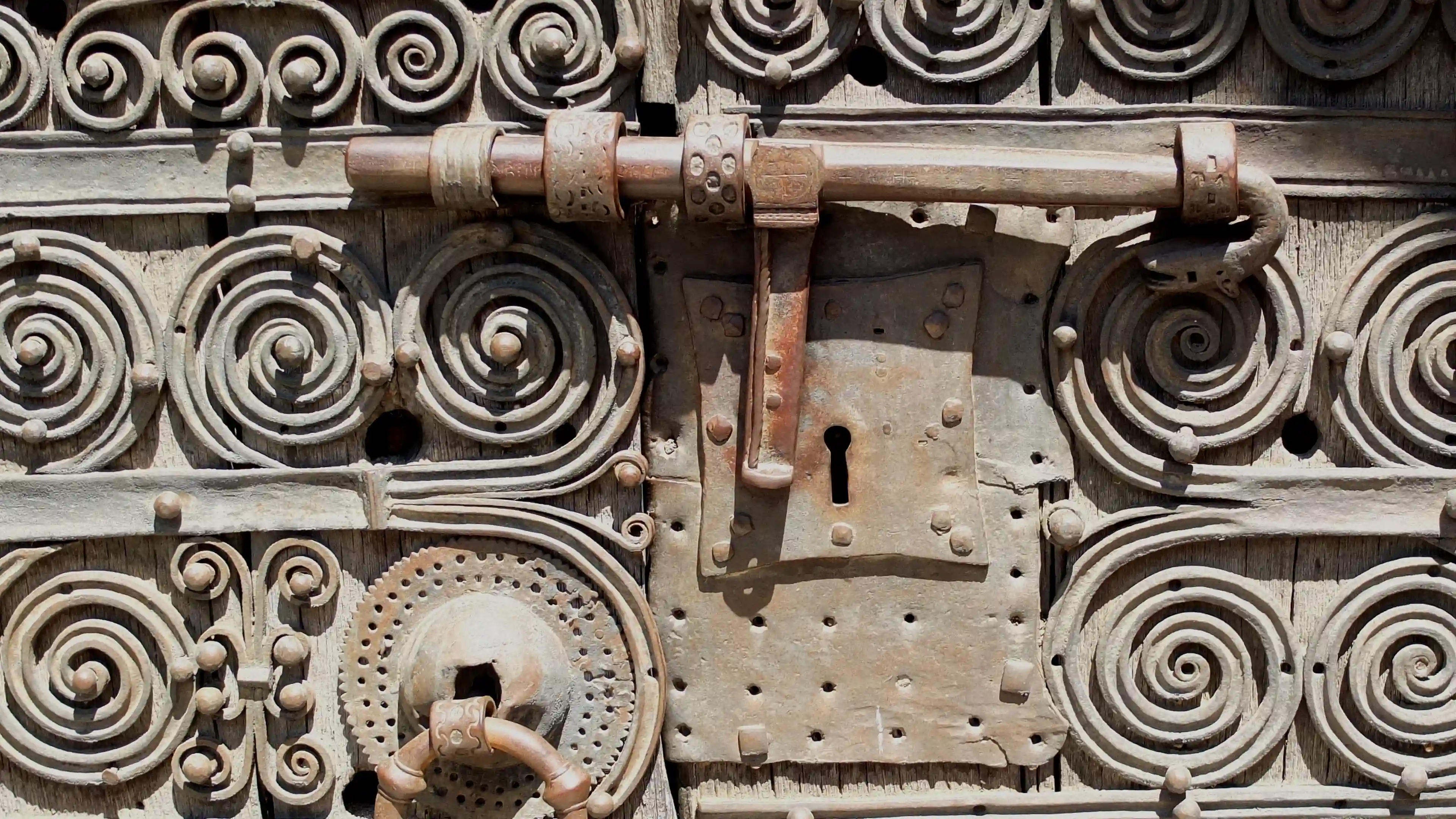 The humans who first invented door locking
