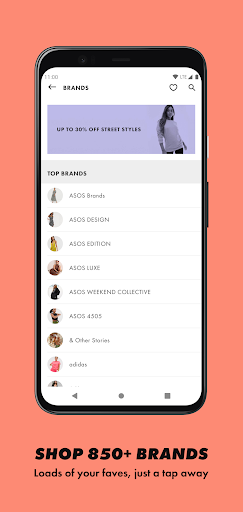 Screenshot ASOS