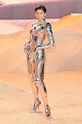 Zendaya looked astounding in body-sculpting chrome suit from Mugler’s autumn/winter 1995 Cirque d’Hiver 20th anniversary collection