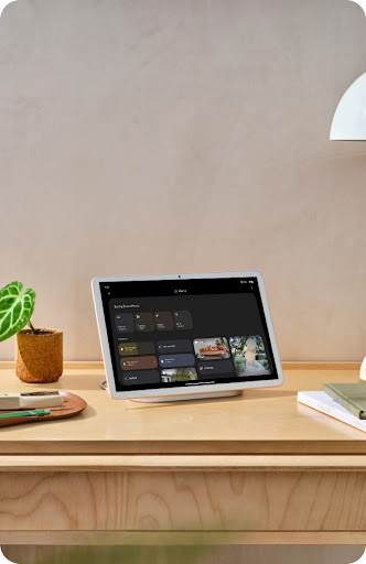 a tablet hub on a desk