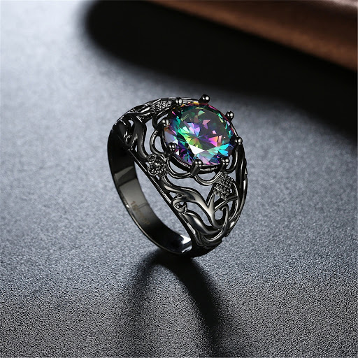 Title 5, Fashion Color Zircon Hollow Creative New Black ...