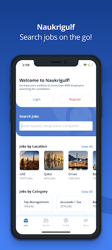 Screenshot Naukrigulf - Job Search App