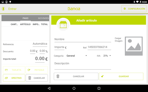 Bankia TPV Móvil Tablet