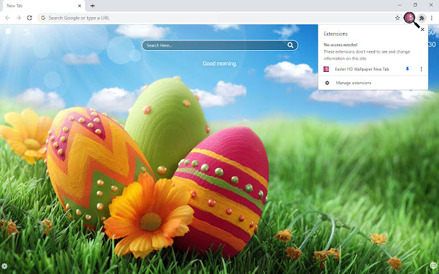 Easter HD Wallpaper New Tab