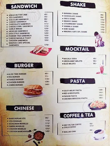 Madras Cafe menu 