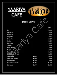 Yaariyan Cafe menu 2