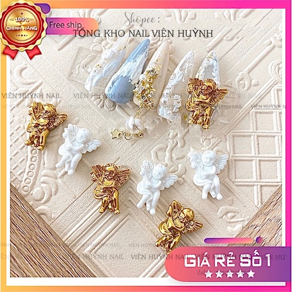 Charm Thiên Thần Nail , Phụ Kiện Trang Trí Móng Nail