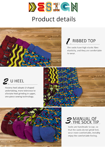 Title 3, Multi-color mid-calf ethnic style floral socks....