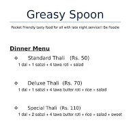 Greasy Spoon menu 1