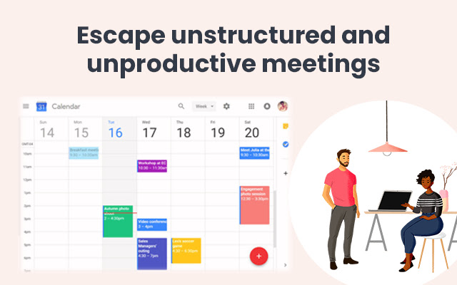 BetterMeetings: save time, optimize meetings chrome extension