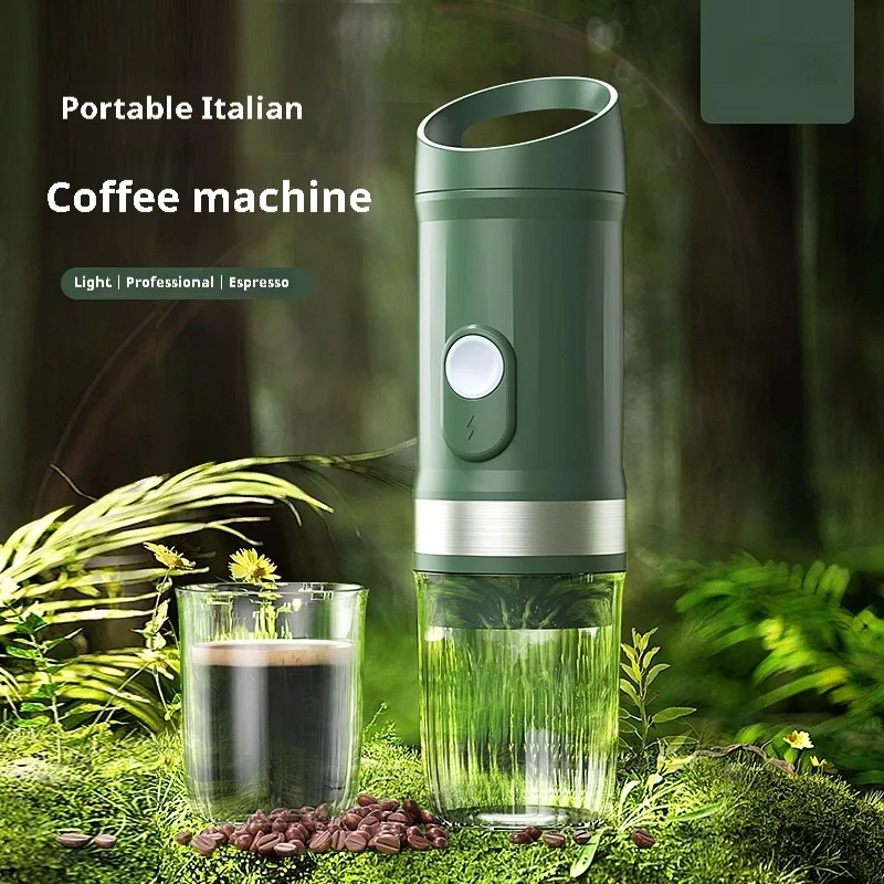 Portable Capsule Coffee Machine 3-in-1 Travel Essential. Brew coffee, espresso, and more, anytime, anywhere. Your perfec