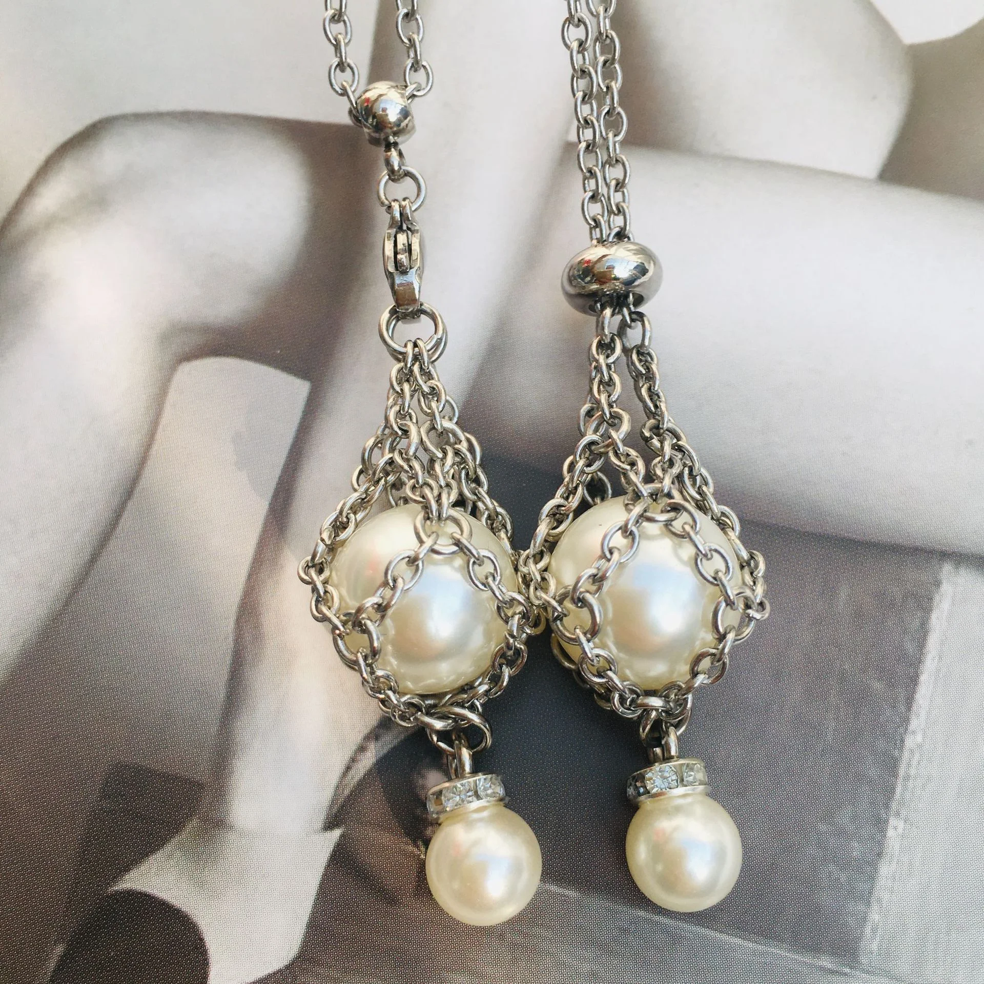 Title 4, Colar DIY com pingente de cristal e bolsa de re...