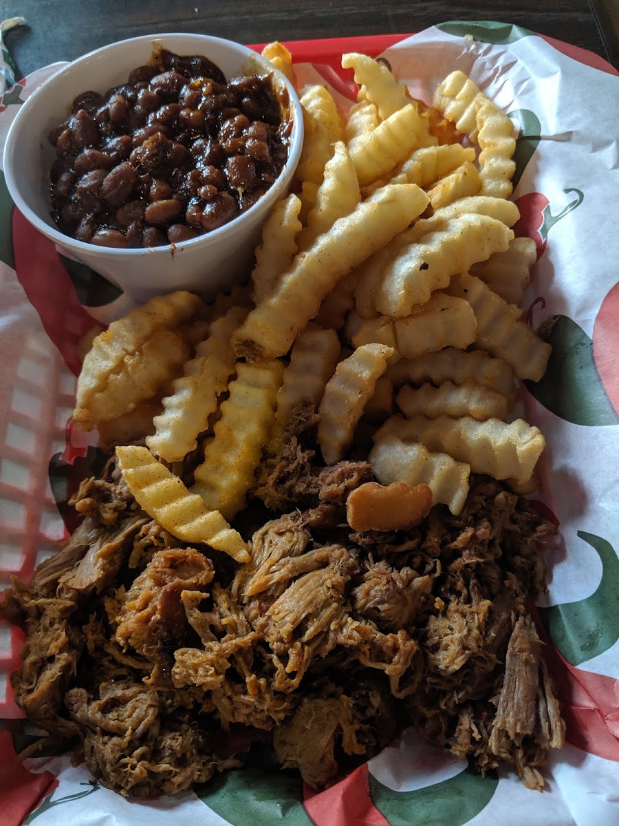 Gluten-Free Fries at Smokin' Gold BBQ