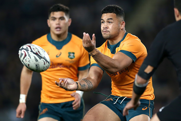 Hunter Paisami of the Wallabies