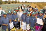 FIGHTING POVERTY: President Jacob Zuma visited agricultural projects during the launch of the National Comprehensive Rural Development Programme in Muyexe village, Giyani, Limpopo, yesterday. Pic. Elmond Jiyane.17/08/2009. © Unknown.
President Jacob Zuma visited projects during the launch of the National Comprehensive Rural Development Programme at Muyexe village in Giyani, Limpopo province, South Africa 17/08/09.