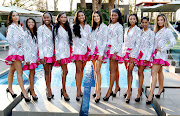 The top 10 finalists. From left: Anarzade Omar, Ayanda Thabethe, Itumeleng Parage, Keaoleboga Nkashe, Lebogang Mahlangu, Luve Meyer, Luyanda Zuma, Ndavi Nokeri, Pearl Ntshehi and Tamsyn Jack. 