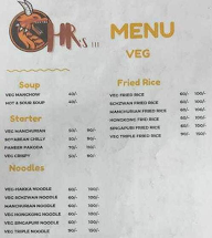 HR's 111 Chinese And Fast Food Outlet menu 1